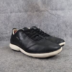 Geox Respira Shoes Womens 7 Sneakers Fashion Leather Nebula Black Breathable